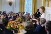 Nancy Reagan delivering remarks at the podium during the White House Conference on Drug Abuse and Families C06985-04 dated 03/22/1982