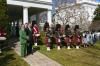 President Ronald Reagan being greeted by Irish bagpipers on St. Patrick’s Day, 03/17/1987 President Ronald Reagan being greeted by Irish bagpipers on St. Patrick’s Day, 03/17/1987