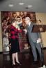 Nancy Reagan shaking hands with Secretary-General of the United Nations Javier Felipe Ricardo Pérez de Cuéllar de la Guerra dated 10/21/1985