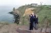President Ronald Reagan with former U.S. Army Rangers at Pointe du Hoc Normandy France President Ronald Reagan with former U.S. Army Rangers at Pointe du Hoc Normandy France
