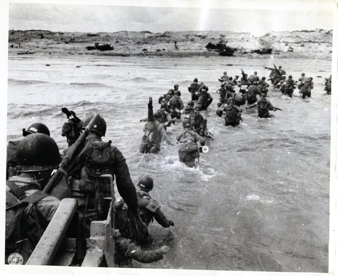 Troops Moving onto Utah Beach