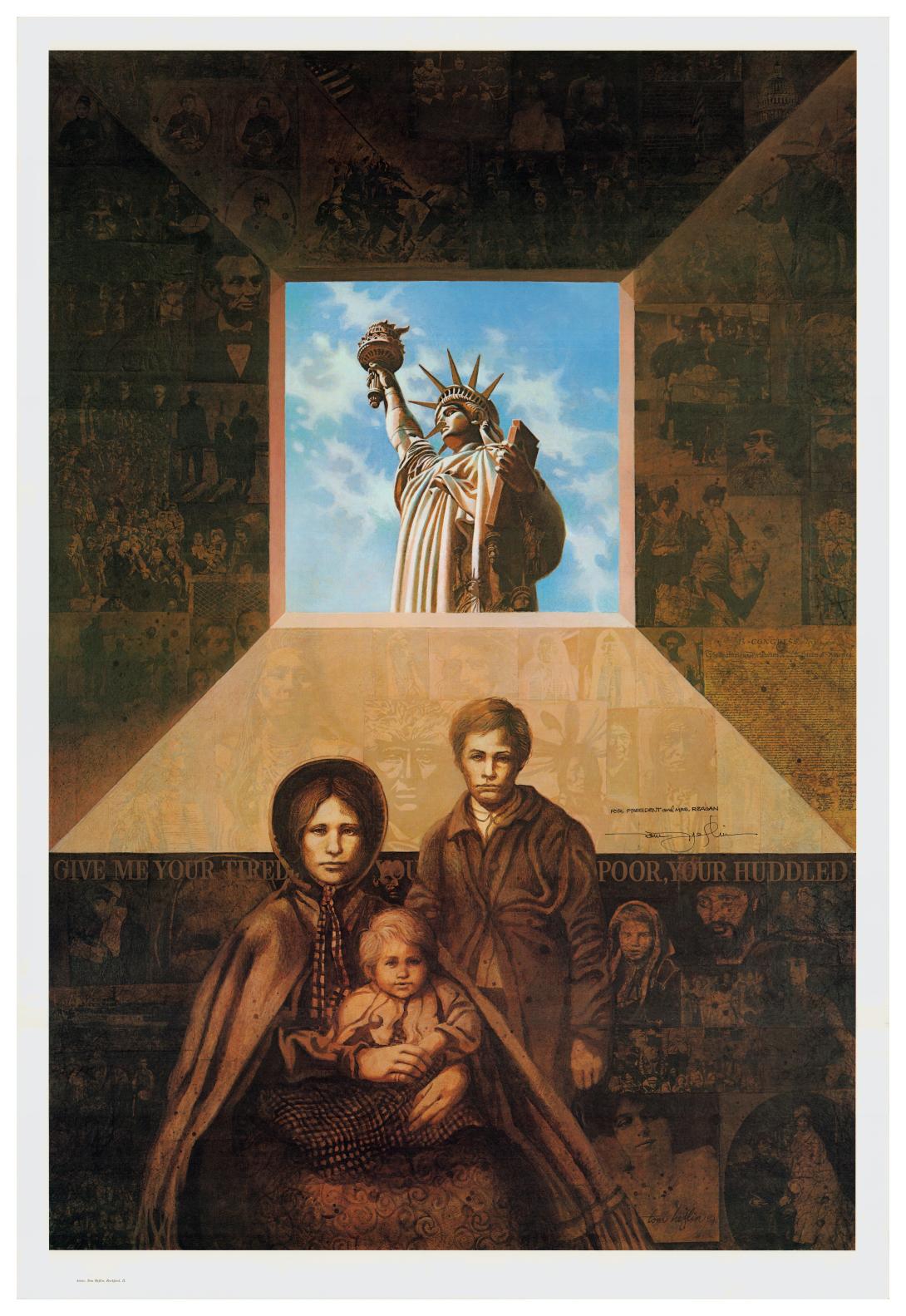 Poster, "People of Liberty" Artifact ID: 1985.92890.01 Artist: Tom Heflin, Rockford, Illinois Date Made: 1985