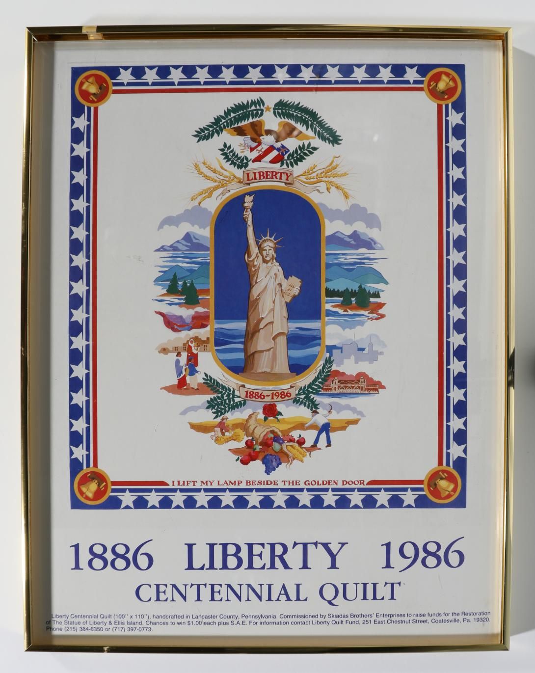 Centennial Quilt Artifact ID: 1984.41687.01 Maker: Ted and George Skiadas, Skiadas Brothers’ Enterprises, Lancaster, Pennsylvania Date Made: 1984