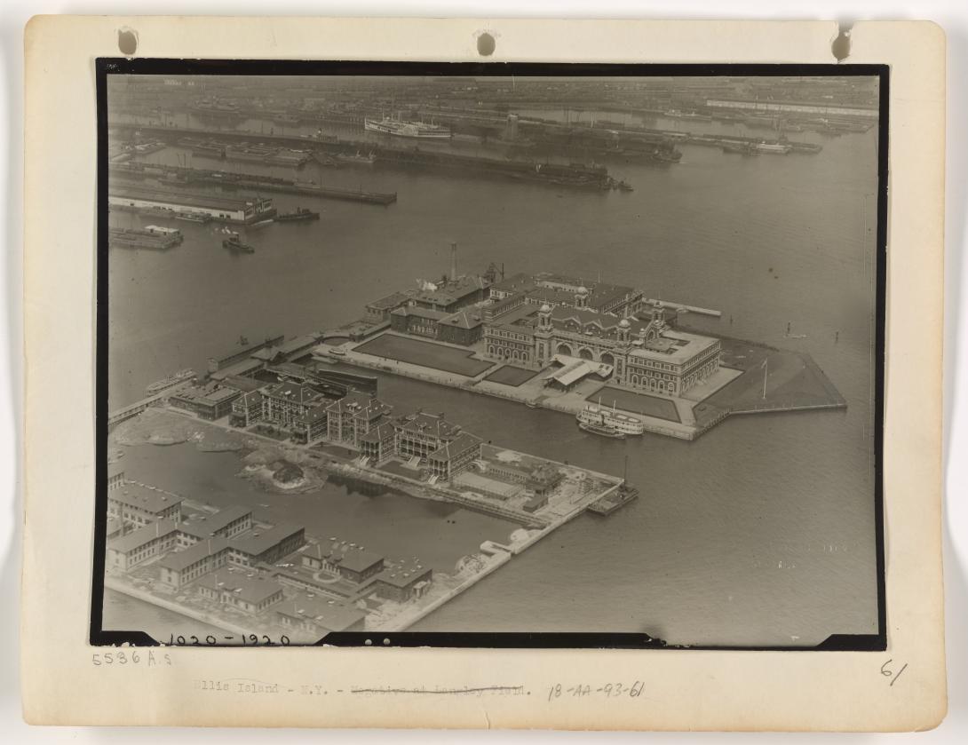 New York – Ellis Island “Airscapes” of American and Foreign Areas 1917-1964 Record Group 18 Records of the Army Air Forces ca. 1902-1964. NAID: 68146021