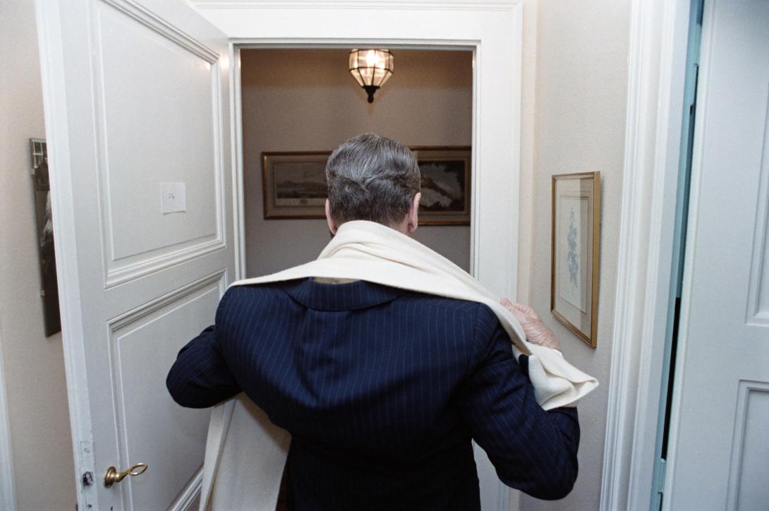 President Ronald Reagan at the Soviet Mission in Geneva, Switzerland, 11/20/1985