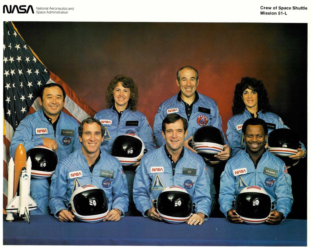 Crew of Space Shuttle Mission 51-L Speechwriting, Office of: Research Office: Records Box 249 01/28/1986 Death of Space Shuttle Challenger Crew (1 of 3)