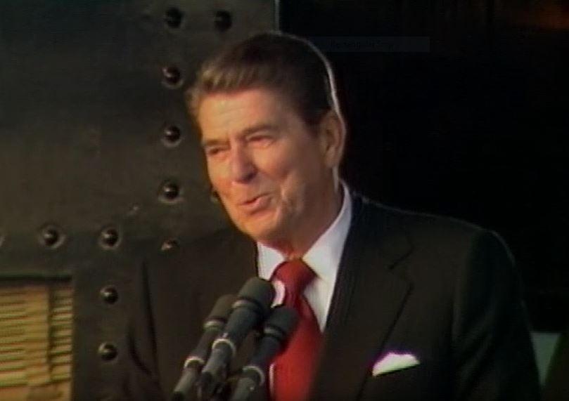 10/12/1984 Master Tape #031, 032 (NAID: 36714213) President Ronald Reagan’s Remarks during the Whistlestop Tour at a Reagan-Bush Rally in Deshler, Ohio